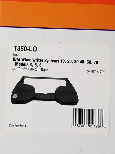 (4) New OEM GRC T350-LO IBM Wheelwriter Replacement Ribbon Models 3, 5, 6