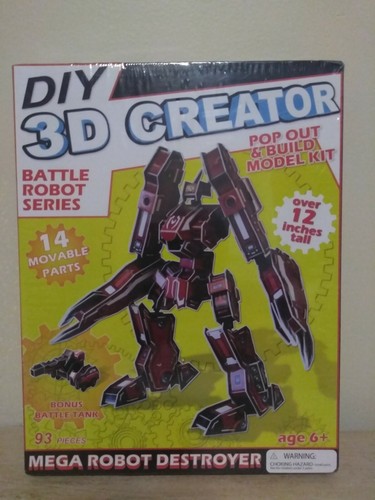 DIY 3D Creator Battle Robots Mega Robot Destroyer Combat Robot New Sealed Model