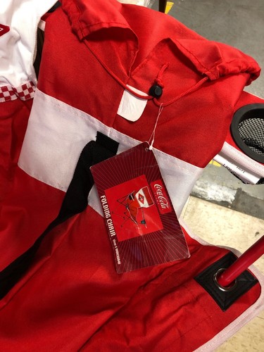 Coca Cola Folding Chair Beach Camping Retro Patio Red New