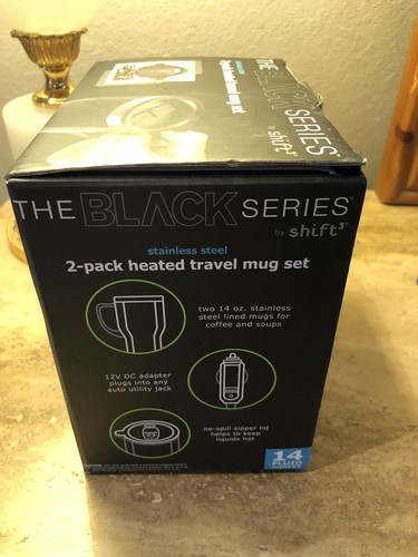 The Black Series 2 Pack Heated Travel Mug Set
