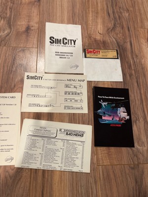 Sim city Commodore 64 with manuals