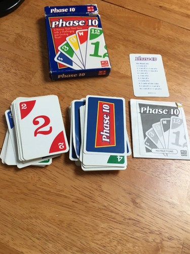 Vintage Very Gently Used 1985 Phase 10 Game- Complete