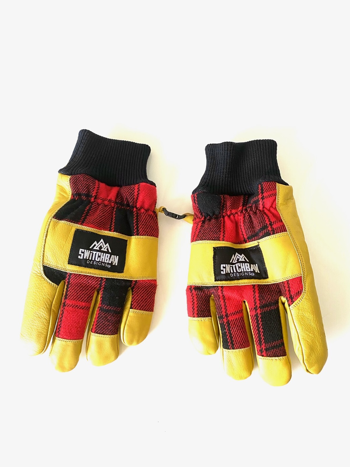 

SWITCHBACK Lumberjack Желтые фланелевые кожаные водонепроницаемые дышащие перчатки 3M, Multicolor