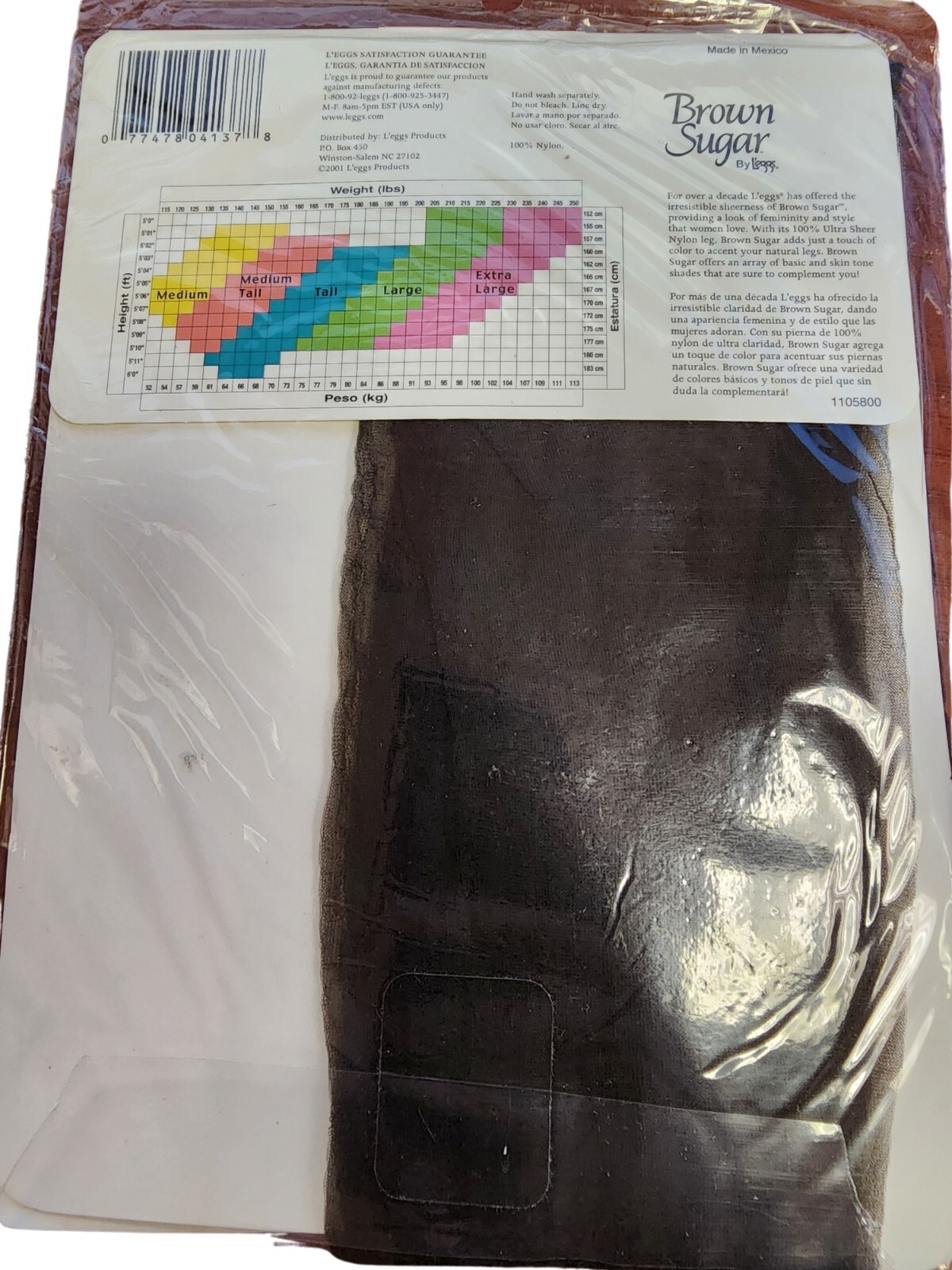 Brown Sugar Leggs Queen Size Ultra Ultra Sheer Panties Choose Size and Color