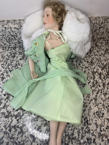 The Danbury Mint “Going Out” Doll Norman Rockwell AS IS READ