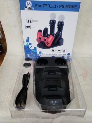 For PS4/ PS MOVE Controller Quad Charging Dock Station Charging Stand