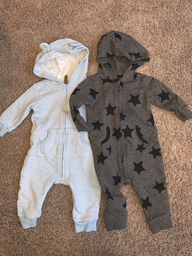 Baby Boys 16 Piece Clothing Lot 6 Months Carter’s Sleepers Fall Winter
