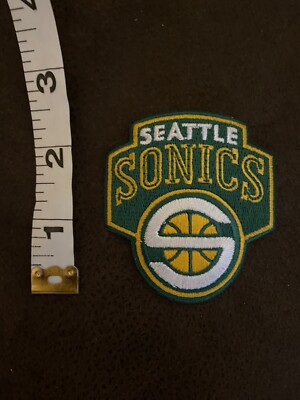 Seattle SuperSonics Super Sonics Logo Patch NBA Iron On Sew On 2.5  Basketball