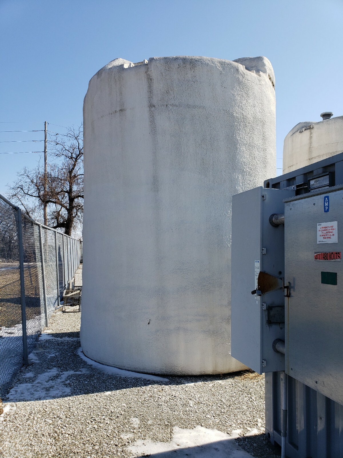 12,000 gallon tank cross linked polyethylene heat traced insulated