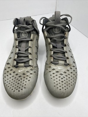 Used Nike HUARACHE 5 LAX 807121-010 6B Lacrosse Cleats.
