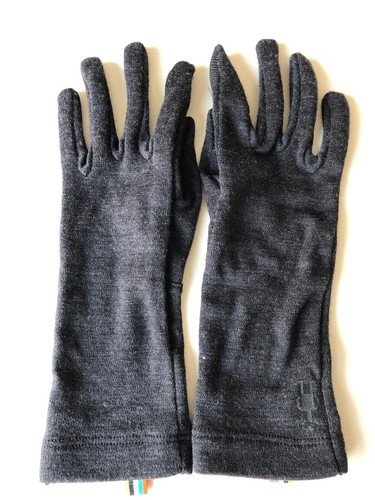 2018 Smartwool Unisex Charcoal Heather Merino Wool 250 Gloves Sz S 3720