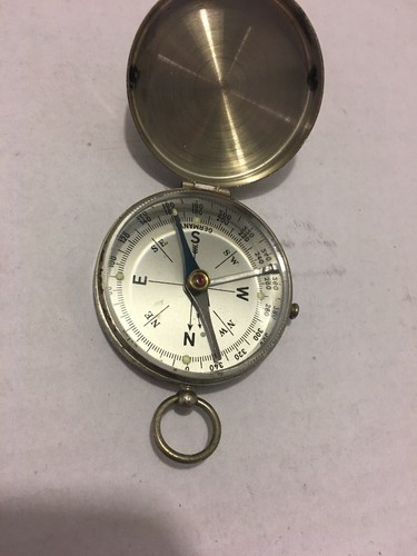 VINTAGE PIC  POCKET COMPASS CASE - MADE IN GERMANY