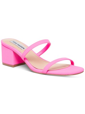 

STEVE MADDEN Женские розовые шлепанцы с крокодиловым принтом Issy на блочном каблуке без шнуровки 6,5 м, Розовый, ISSY01S1
