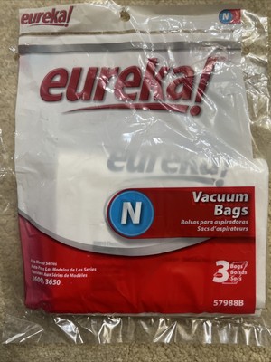 (1) Package of 3 Genuine Eureka Mighty Mite Vacuum Cleaner Bags ''N'' 57988B