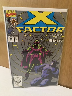 X-Factor 55  1st PETER DAVID Writing 1990 MESMERO X-Men Marvel Comics NM-