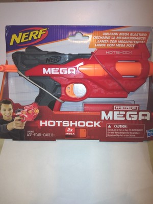 Nerf N Strike Mega Hotshock Blaster Shock the Competition 2X Mega Hasbro Age 8+