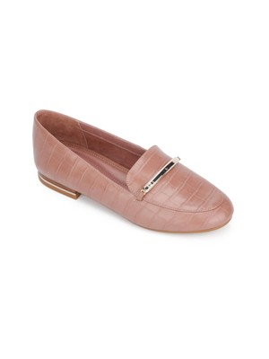 

KENNETH COLE NEW YORK Женские розовые лоферы без шнуровки с металлическим крокодиловым стержнем, Розовый, KLS0027EB