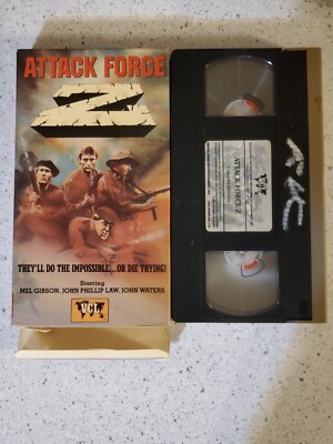 Attack Force Z (VHS, 1984, Media) Mel Gibson, John Waters, John Phillip Law