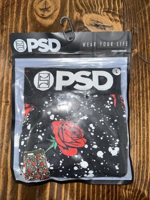 NWT PSD Underwear Men's Rose Splat Boxer Brief Multi Colored Sized Large (36-38)