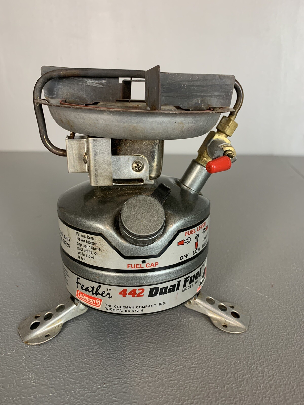 COLEMAN 442 FEATHER DUAL FUEL PEAK 1 VINTAGE STOVE NOT TESTED のeBay公認海外