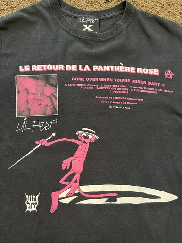 Lil Peep Alien Body Pink Panther Shirt Size Small 100