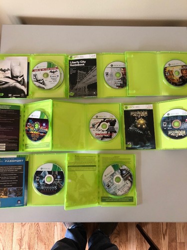 Lot of 8 Xbox 360 Game Bioshock Assassin's Creed Batman South Park GTA Prototype