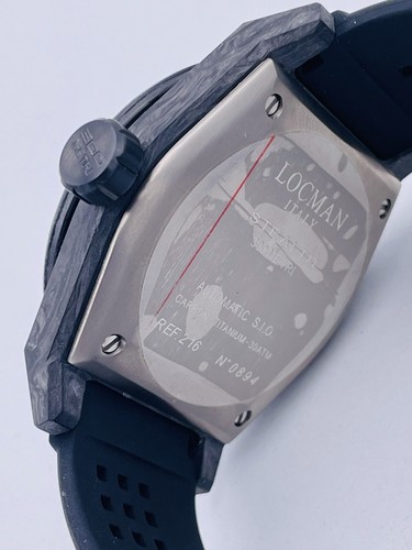 Pre-owned Locman Stealth Carbon Watch 300m 216kb/1095 Automatic Discounted