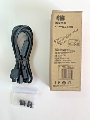 Cooler Master R4-ACCY-RGBS-R1,  1-to-3 RGB Splitter Cable for 4-Pin Header