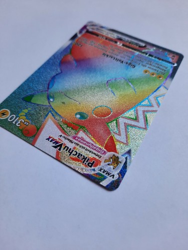 Pokemon Pikachu Vmax Rainbow Full Art 188185 Farbenschock deutsch PSA, BGS NEU