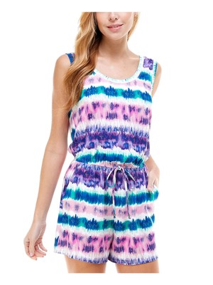 Комбинезон с прямыми штанинами и круглым вырезом без рукавов с галстуком-бабочкой KINGSTON GREY Womens