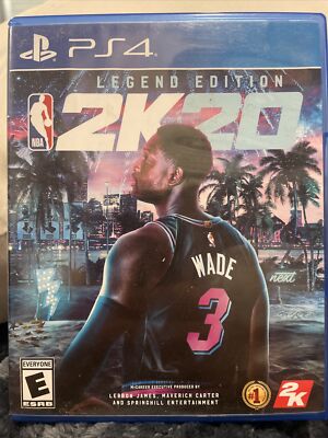 NBA 2K20 Legend Edition Microsoft Xbox One Complete Dwayne Wade Miami Heat Cover