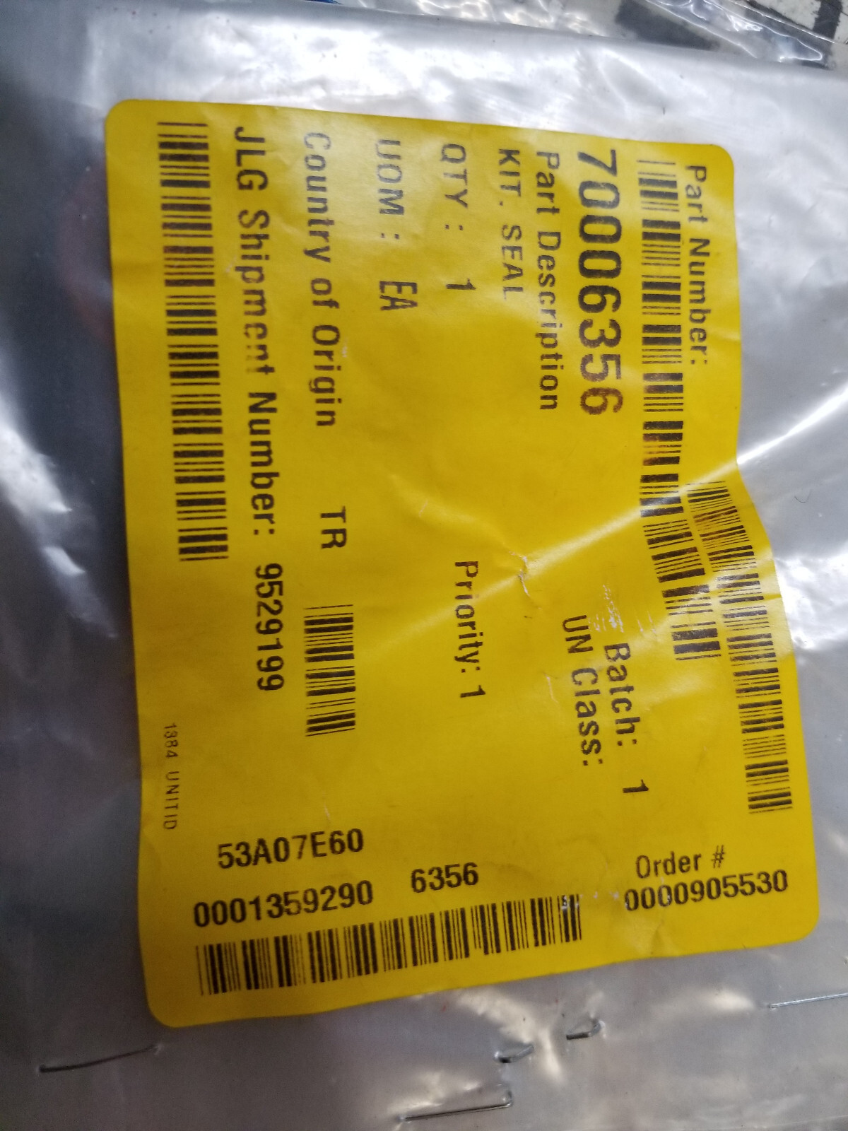 70006356 JLG SEAL KIT - Picture 2 of 4