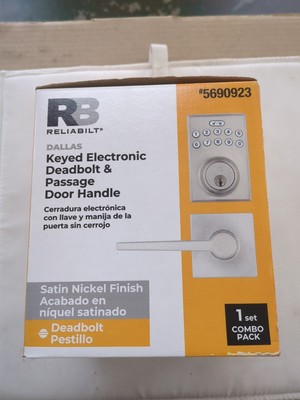 Reliabilt Keyes Electronic Deadbolt And Passage Door Handle #5690923