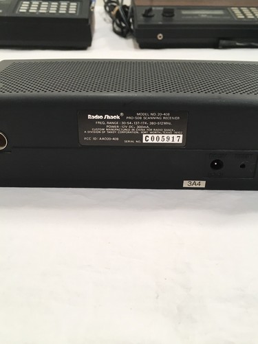 Lot of 4 Radio Shack & Uniden Bearcat & Realistic Radio Scanner Programmable