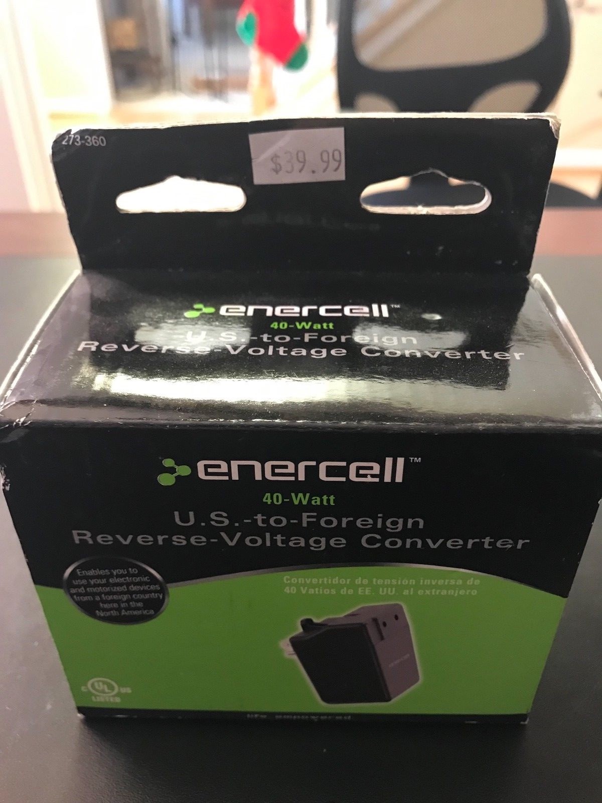 Enercell 40-Watt US-TO-Foreign Reverse-Voltage Converter # 273-360