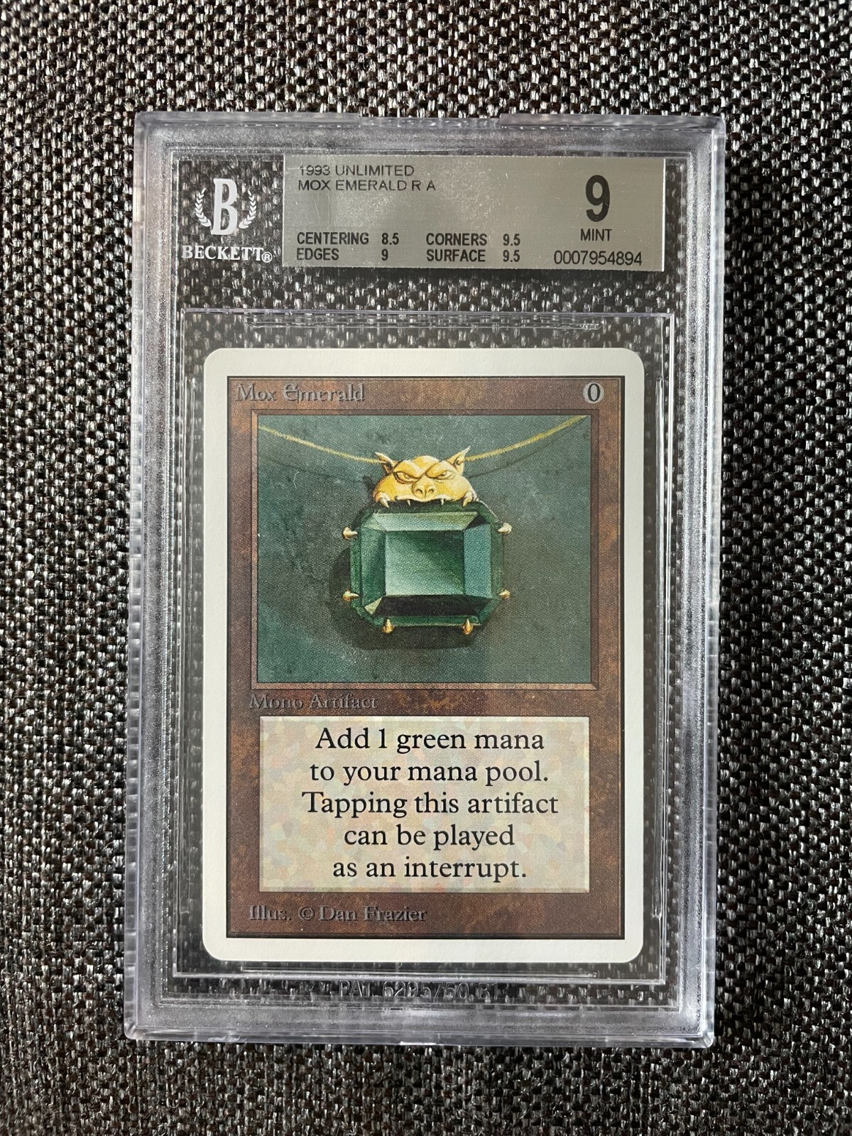 マジック：ザ・ギャザリング MTG  mox emerald  international edition MTG Magic the Gathering Unlimited Mox Emerald BGS 9 | eBay