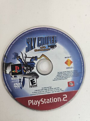 ps2 sly cooper and the thievius raccoonus disc only HEAVILY SCRATCHED