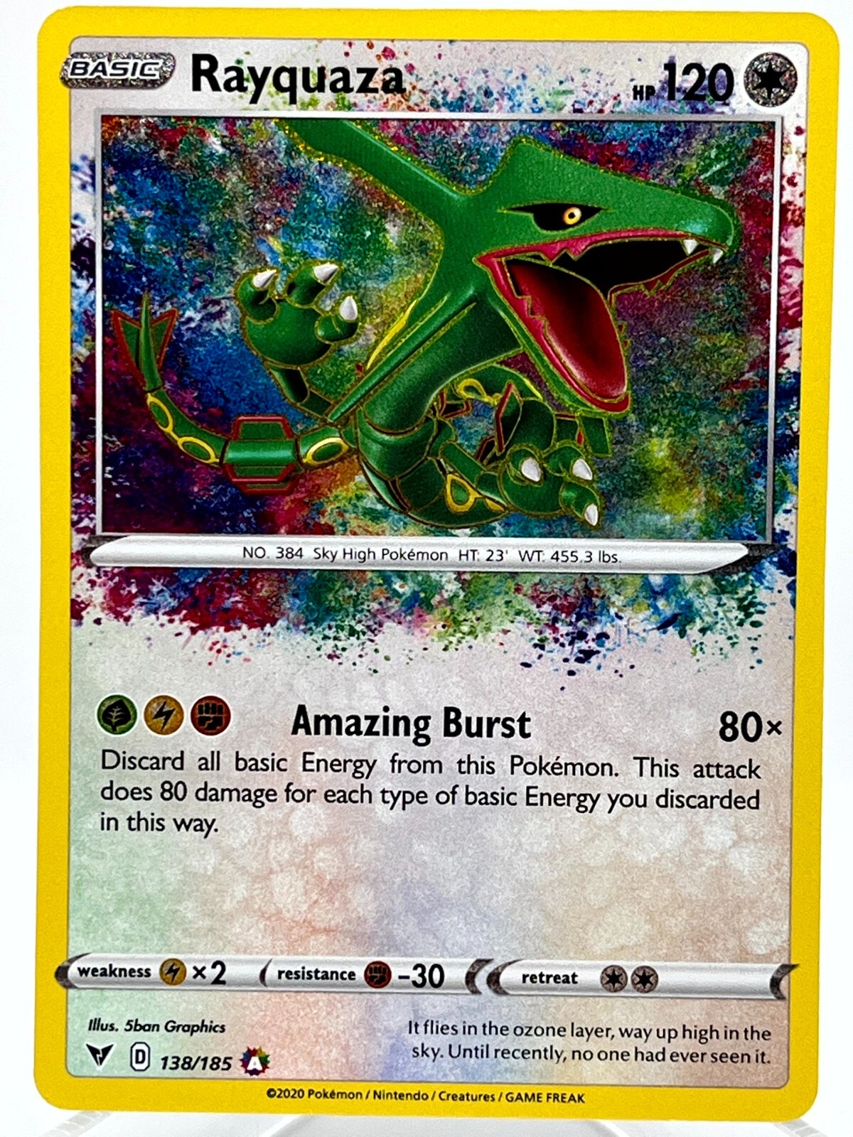 ◆rira◆ Rayquaza VMAX TG29/TG30 Full Art Silver Tempest Pokemon Card