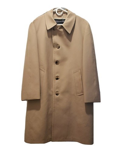 Vintage London Fog 40 Reg. Overcoat Tan Trenchcoat Insulated