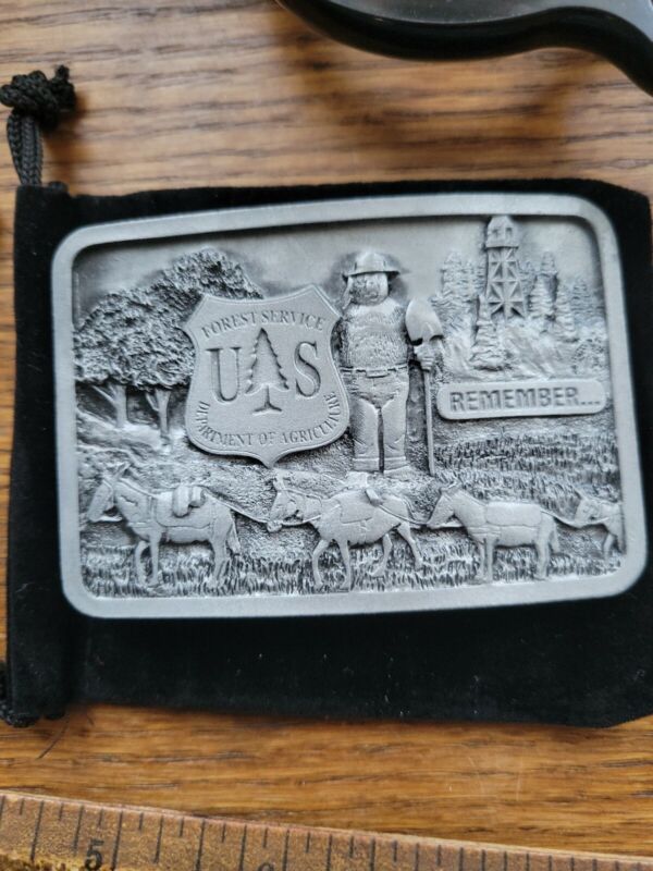 FOREST  SERVICE   2020 PEWTER BUCKLE  USA  