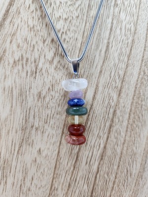 Gemstone Chakra Pendant with Chain MA3