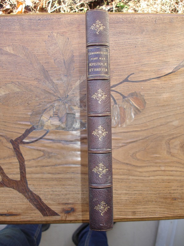 8400 Theineri Clementis Xiv Pont. Max. Epistolae Et Brevia Didot 1852