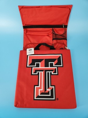 Texas Tech Red Raiders Gift Deluxe Football Stadium Cushion w/Pockets