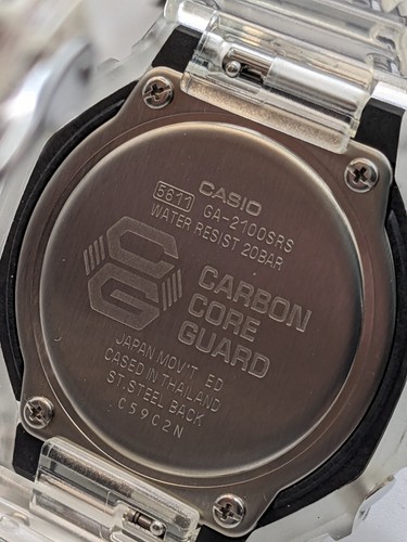 Pre-owned Casio G-shock Ga2100srs-7a Analog-digital Watch "new"
