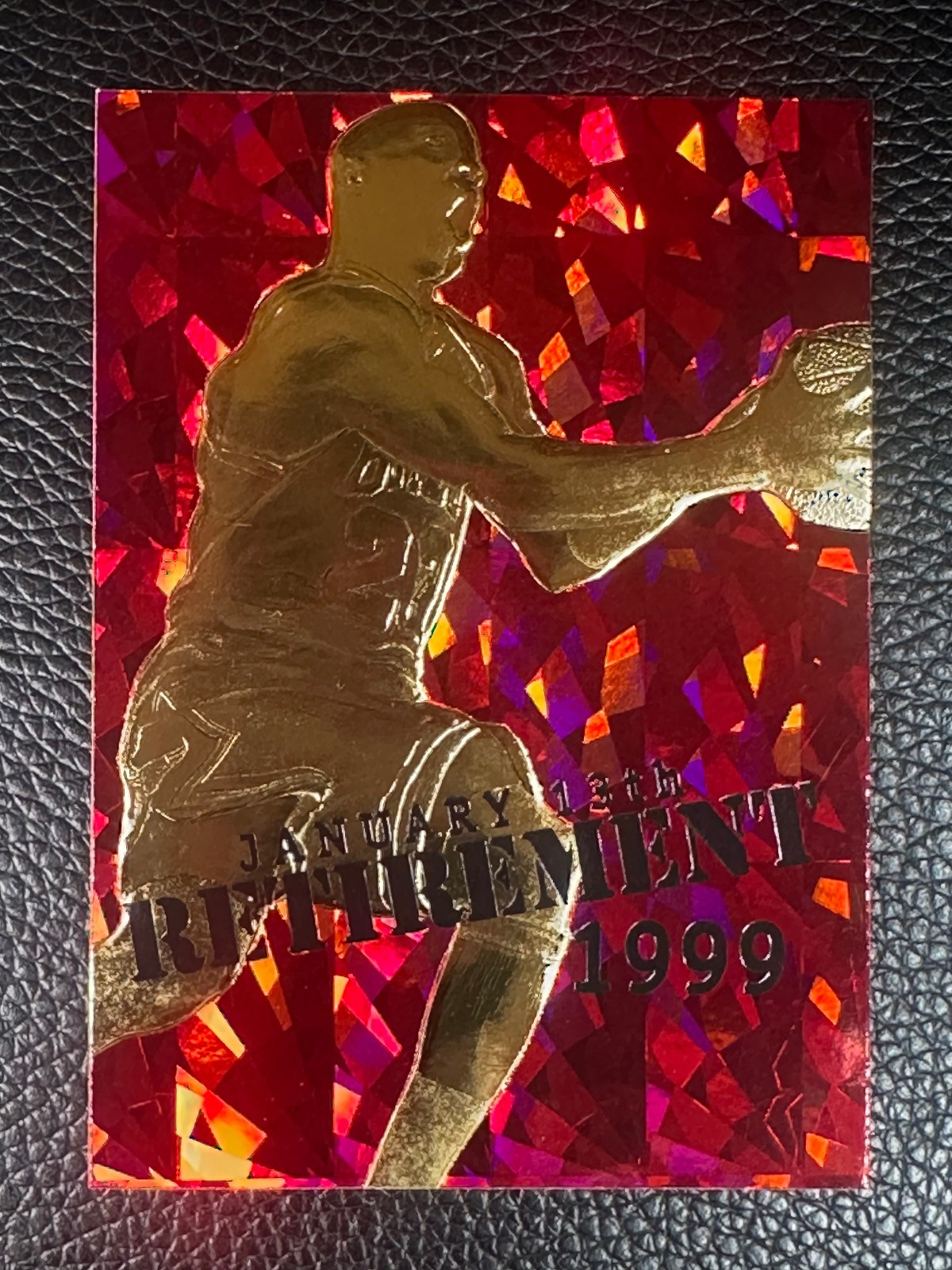 1997 Fleer Retirement 23K Gold Card Ruby Michael Jordan 6163/9923