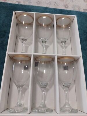 Circleware Parisian Six 11.5 OZ Goblet Glasses Cups Stlye # 20606
