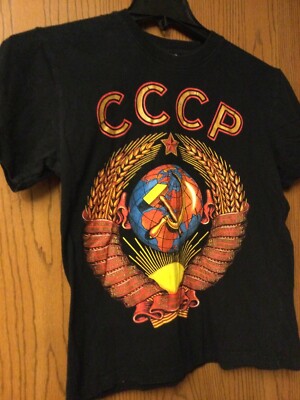 CCCP - Russia - Black Shirt - XS.  