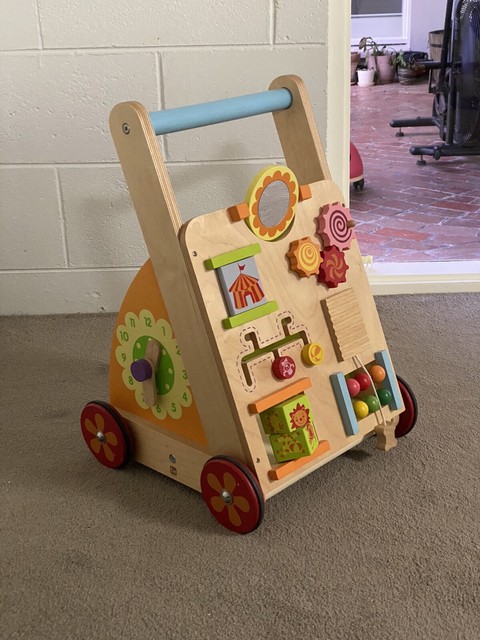 my play wooden activity walker