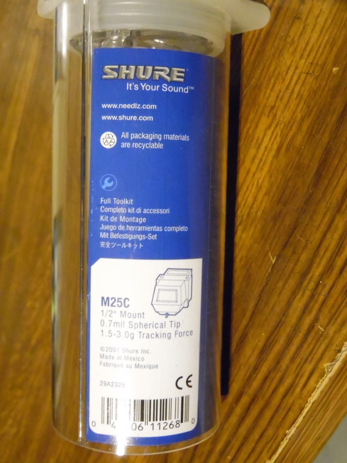 BNIB Shure M25C 1/2
