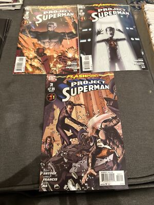 FLASHPOINT PROJECT SUPERMAN #1-3 (DC Comics 2011) -- #1 2 3 -- FULL Mini-series!